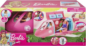 Barbie Αεροπλάνο & Κούκλα Dreamhouse Adventures (GJB33)