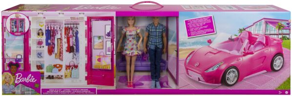 Barbie Ντουλάπα Και Όχημα (GVK05)