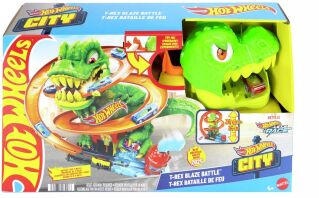 Hot Wheels T-Rex Πυροσβεστικός Σταθμός City (JBM73)