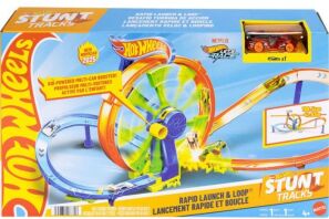 Hot Wheels Πίστα Γρήγορη Εκκίνηση Με Λουπ (JBX65)