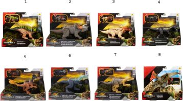 Jurassic World Rebirth Φιγούρες Δεινοσαύρων Με Σπαστά Μέλη-8 Σχέδια (JGB77)