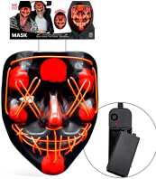 WM Μάσκα Red Led Scary (30330)