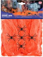 WM Ιστός Αράχνης Με Αράχνες Πορτοκαλί 100gr (5404A)