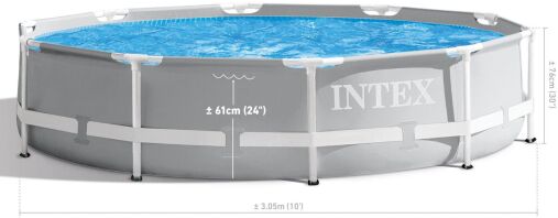 Intex Πισίνα-Prism Frame 3.05m X 0.76m (26702NP)