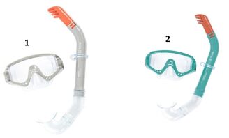 Bestway Σετ Μάσκα-Αναπνευστήρα Snorkelite-2 Σχέδια (24020)