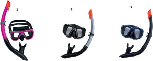 Bestway Σετ Μάσκα-Αναπνευστήρα BlackSea-3 Σχέδια (24021)