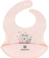 Kikkaboo Σαλιάρα Σιλικόνης Savanna Friends Pink (31303030025)