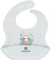 Kikkaboo Σαλιάρα Σιλικόνης Savanna Friends Blue (31303030027)