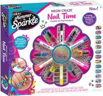 Cra-Z-Art Shimmer'N Sparkle Σετ Νυχιών Neon Nail Time (65699)