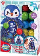 Playgo Οργάνωση Μπάνιου-2 In 1 Bath Organiser Penguin (18703)