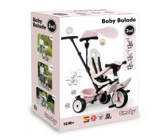 Smoby Pico Baby Balade Τρίκυκλο Pink (741404)
