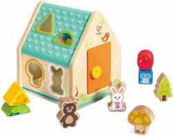 Hape Early Explorer Ξύλινο Critter House Shape Sorter (E0515A)