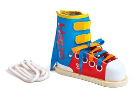 Hape Totally Amazing Ξύλινο Εκπαιδευτικό Παπούτσι Με Κορδόνια (E1117)