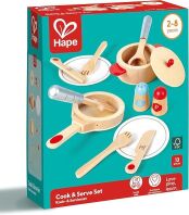 Hape Playfully Delicious Ξύλινα Κουζινικά Cook & Serve Set (E3150X)