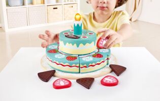 Hape Playfully Delicious Ξύλινη Τούρτα Γενεθλίων Happy Birthday (E3180A)