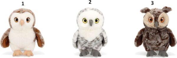 Keel Eco Λούτρινο Κουκουβάγια 18cm-3 Σχέδια (SE2263)