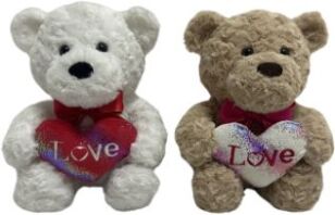 QF Λούτρινo Αρκούδα 25cm-2 Σχέδια-1Τμχ (UT24-A087-25CM)