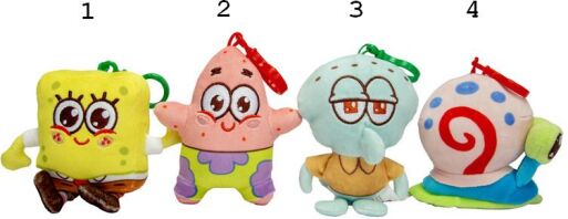 Simba Λούτρινο Spongebob Clip 10cm-4 Σχέδια (109491009051)