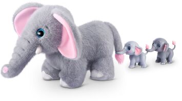 Zuru Λούτρινo Pets Alive Mama Elephant & Baby (9570)