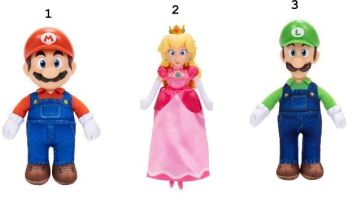 Jakks Pacific Super Mario Galaxy Movie Λούτρινο Basic 9''-3 Σχέδια (432354)