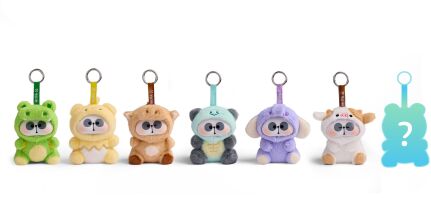 Mr.Pa Λούτρινο Μπρελόκ Animal Daycare 15cm-7 Σχέδια-1Τμχ (MR350001G)