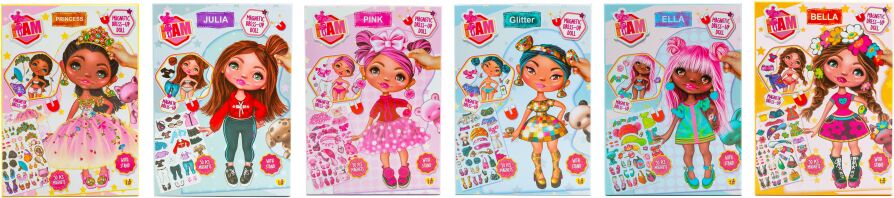 CAN Iam Μαγνητικό Σετ Dress Up Doll-6 Σχέδια-1Τμχ (IAM23251)