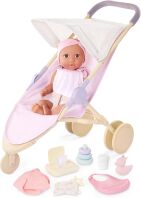 Lullababy Μωρό Με Καρότσι & Αξεσουάρ (LBY7691Z)