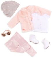 Our Generation Ενδυμασία Deluxe Pink Fur Coat (BD30532Z)