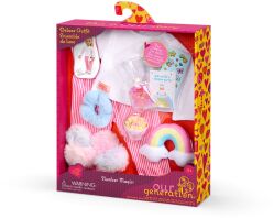 Our Generation Ενδυμασία Deluxe Pijama With Rainbow Pillow (BD30572Z)