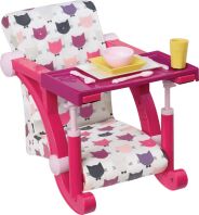 Our Generation Σετ Καρέκλα Φαγητού Κούκλας & Αξεσουάρ Clip-On (BD37364Z)