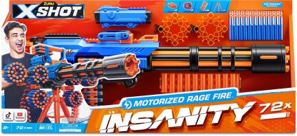 Zuru X-Shot Insanity Motorised Rage Fire 84 Darts (36605)