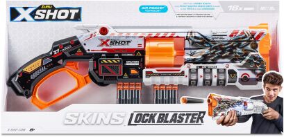 Zuru X-Shot Skins Lock Blaster 16 Darts (36606)
