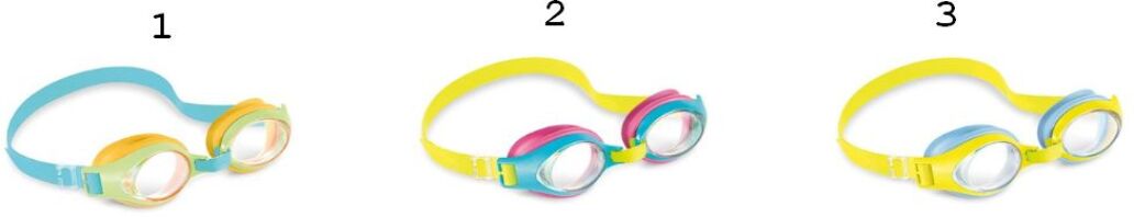 Intex Γυαλιά Κολύμβησης Junior-3 Σχέδια (55611)