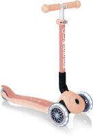 Globber Scooter Junior Foldable Lights Eco Peach (692-506)