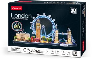 CubicFun Παζλ 3D LED-City Line London 186Τμχ (L532h)