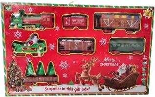 BW Σετ Τρένο Railway B/O With Light & Sound Xmas Desing (4299-63)
