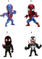 Jada Marvel Φιγούρες 2.5'' W.2 6.5cm-4 Σχέδια (253220007)