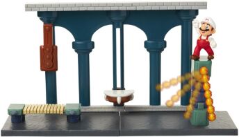 Jakks Pacific Nintendo Φιγούρα 2.5" Super Mario Lava Castle Playset (400174)