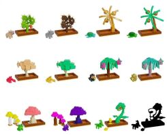 Grow A Garden Σετ Mini Rare Crops-12 Σχέδια-1Τμχ (BN6102)