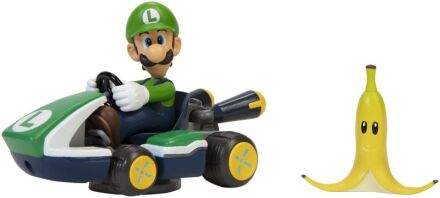 Jakks Pacific Nintendo Φιγούρα 2.5" Super Mario Spin Out Luigikart (408754)