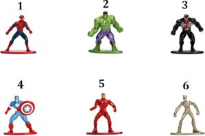 Jada Marvel Nanofigs Single Pack-6 Σχέδια (253221000)
