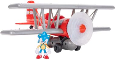 Jakks Pacific Sonic Φιγούρα 2.5'' Sonic & Tornado Biplane (423284)