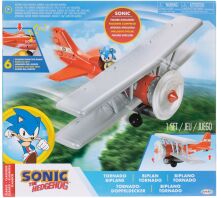 Jakks Pacific Sonic Φιγούρα 2.5'' Sonic & Tornado Biplane (423284)