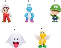 Jakks Pacific Φιγούρα 2.5'' Super Mario W.49-5 Σχέδια (424564-8)