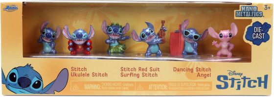 Jada Disney Stitch Nanofigs Συλλεκτικές Φιγούρες 6Τμχ (9336325314)