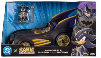 Jakks Pacific DC X Sonic The Hedgehog Φιγούρα 2.5'' Batmobile & Shadow Batman (429114)