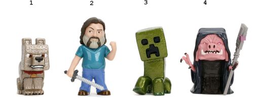 Jada Minecraft Movie Φιγούρες 2.5'' W.5-4 Σχέδια (9385138300W05)
