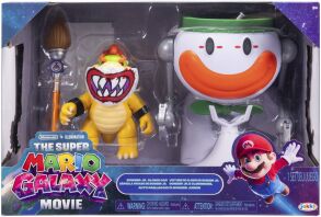 Jakks Pacific Super Mario Galaxy Movie Φιγούρα 5'' Bowser JR. With Clown Car Playset (432284)