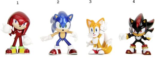 Jada Sonic The Hedgehog Φιγούρες 2.5'' W.1 6.5 cm-4 Σχέδια (253251041)