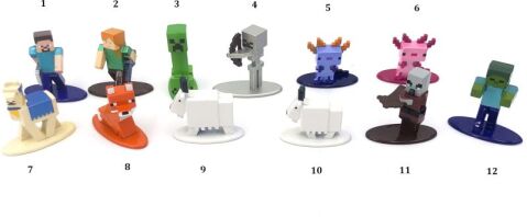 Jada Minecraft Nanofigs Single Pack-12 Σχέδια (253261002)